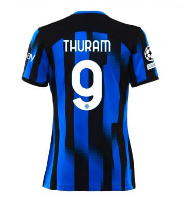 Inter Milan Marcus Thuram #9 Hjemmebanetrøje Dame 2023-24 Kort ærmer